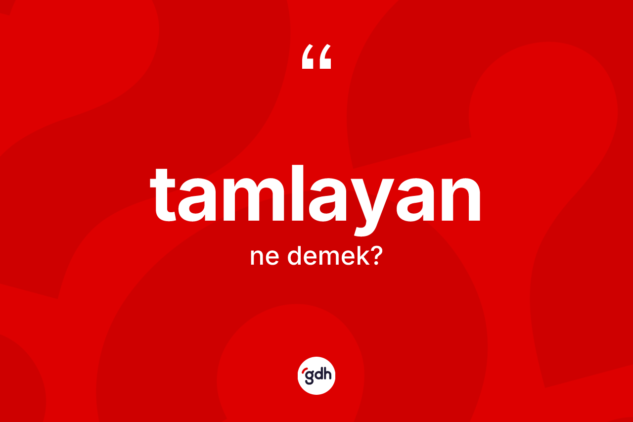 Tamlayan kelimesi ne demek? Tamlayanın sözlükteki anlamı nedir?