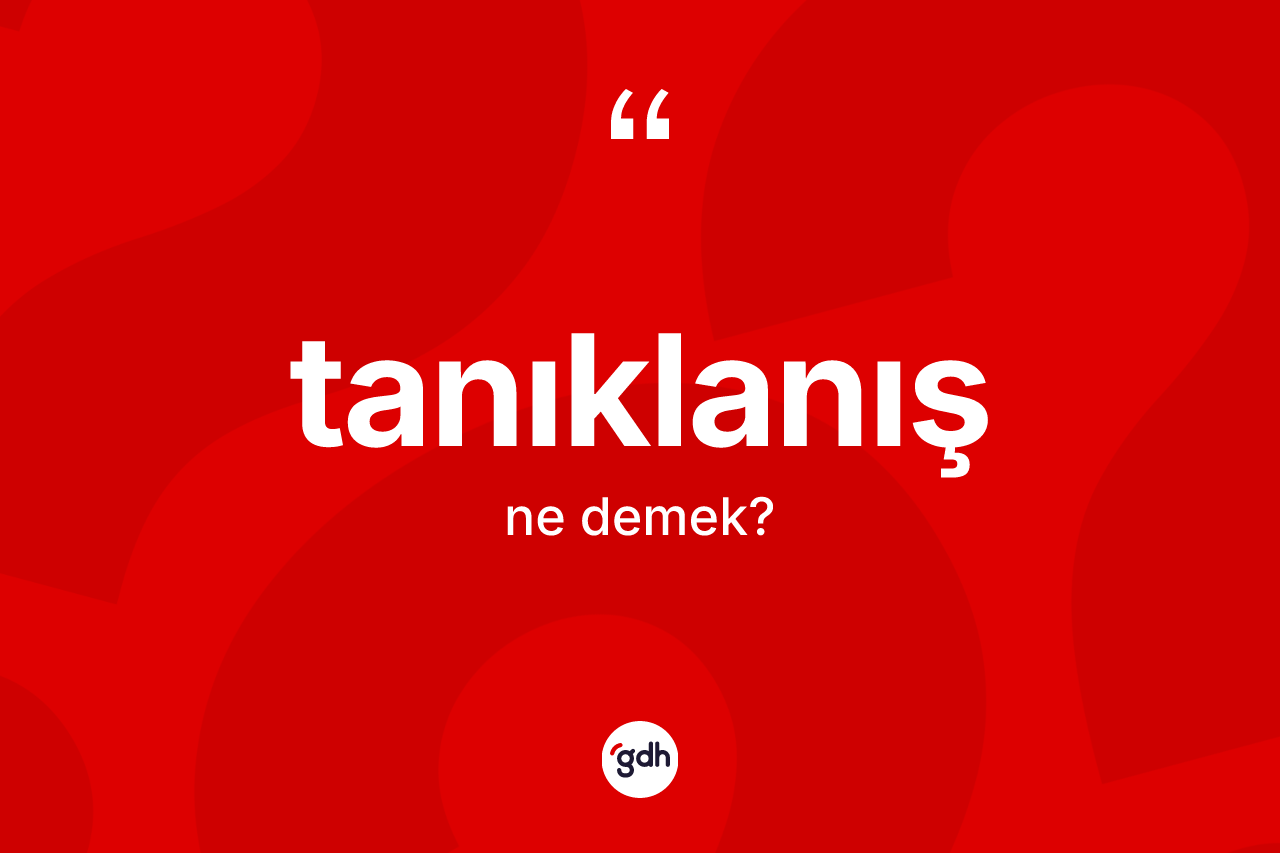 Tanıklanış kelimesinin sözlükteki tanımı nedir? Tanıklanış kelimesinin TDK anlamı nedir?