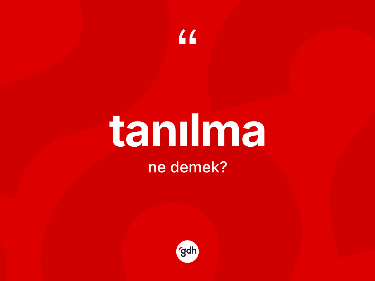 Tanılma ne anlama gelir? Tanılmanın TDK'ya göre anlamı nedir?