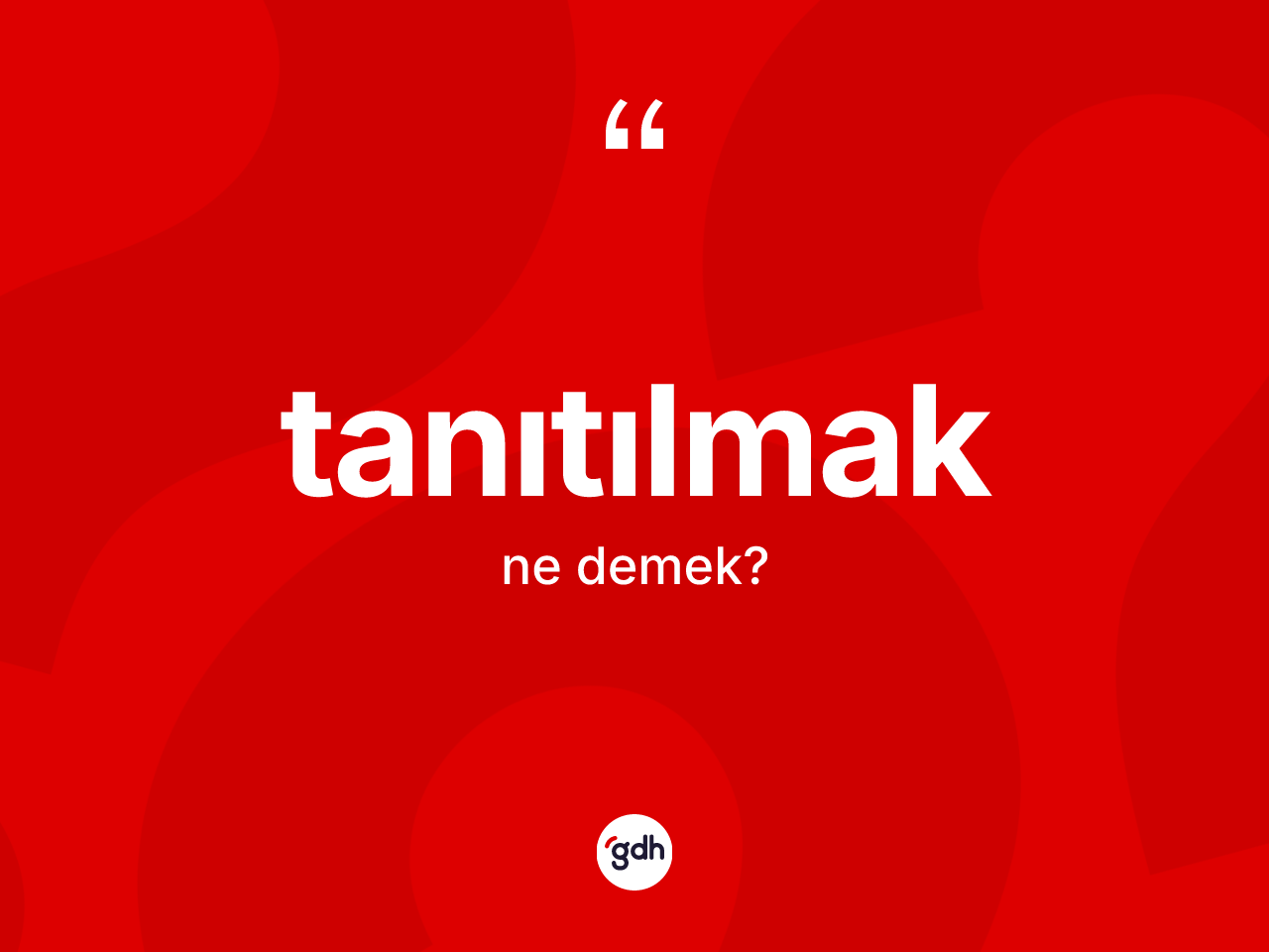 Tanıtılmak ne anlama gelir? Tanıtılmağın halk arasındaki kullanımı nasıldır?