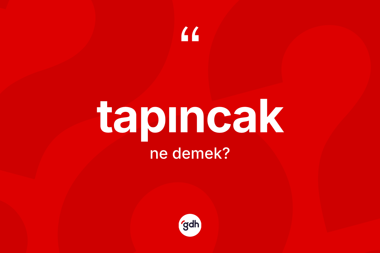 Tapıncak kelimesinin sözlükteki tanımı nedir? Tapıncak kelimesinin özellikleri nelerdir?