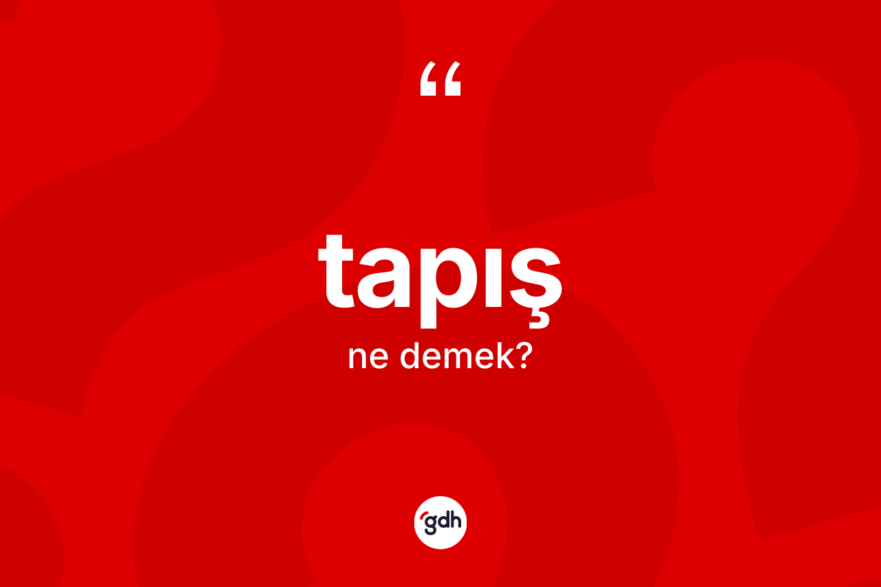 Tapış kelimesinin sözlükteki tanımı nedir? Tapışın kısaca tanımı nedir?