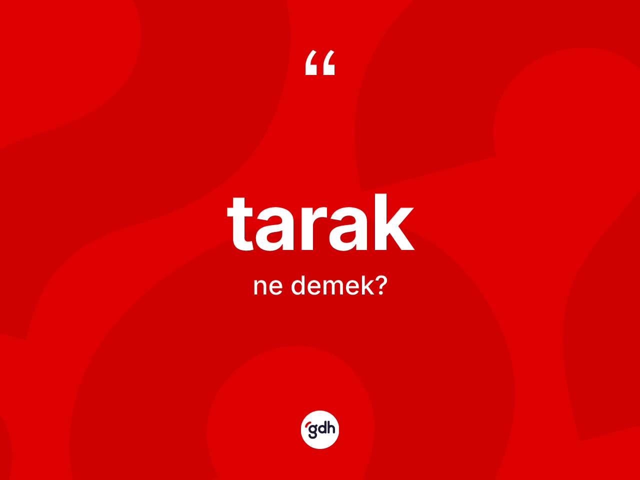 Tarak kelimesinin tanımı nedir? Tarak kelimesinin kaç farklı anlamı var?