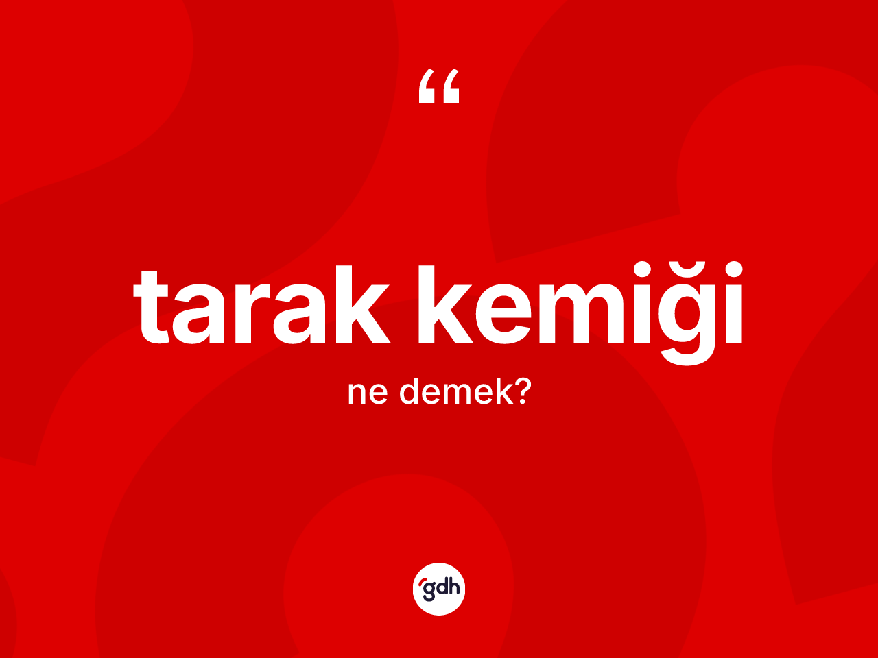 Tarak kemiği kelimesinin sözlükteki tanımı nedir? Tarak kemiği kelimesinin TDK anlamı nedir?