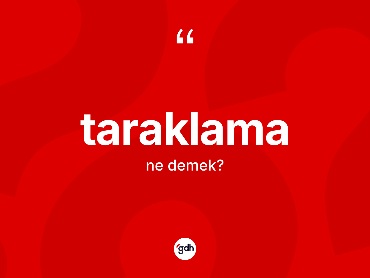 Taraklama kelimesinin sözlükteki tanımı nedir? Taraklama kelimesinin TDK'ya göre açıklaması nedir?