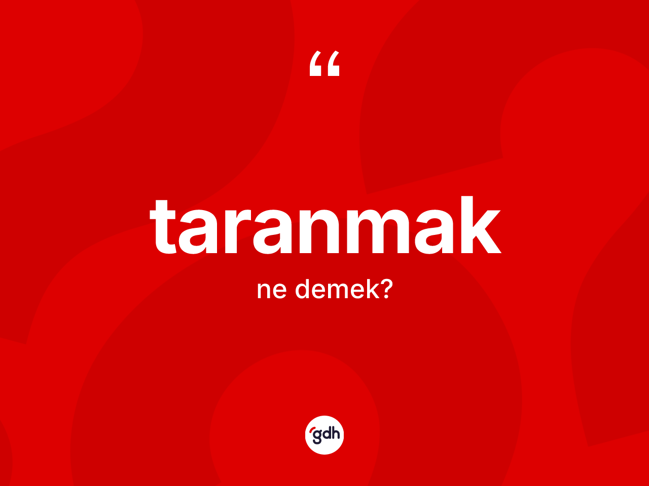 Taranmak nedir? Taranmağın halk arasındaki kullanımı nasıldır?