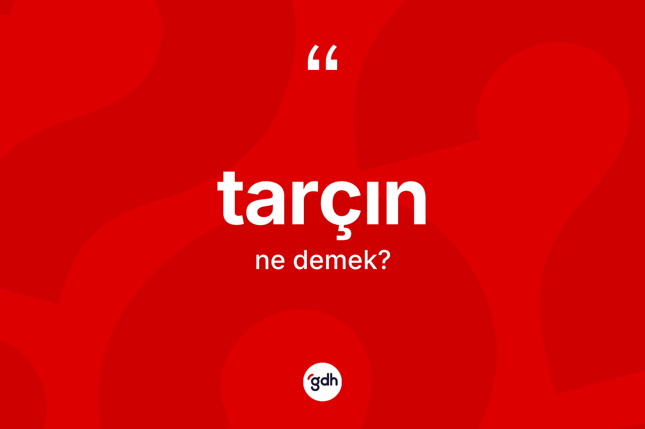 Tarçın kelimesinin anlamı nedir? Tarçının TDK'ya göre anlamı nedir?