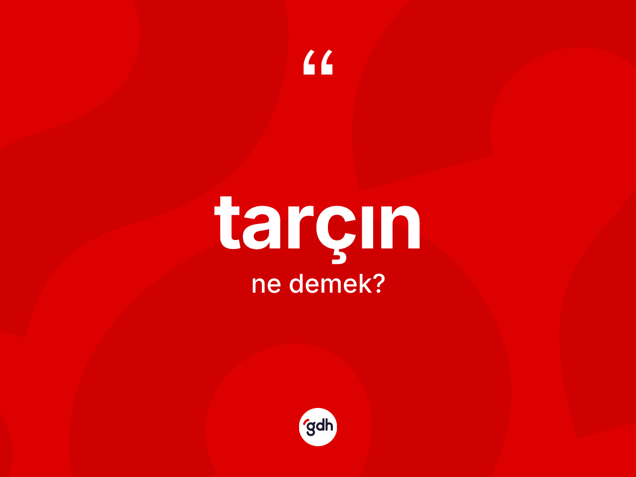 Tarçın kelimesinin anlamı nedir? Tarçının TDK'ya göre anlamı nedir?