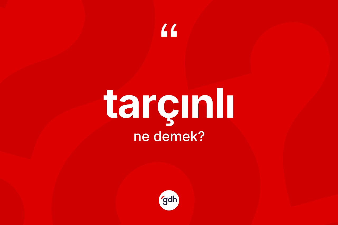 Tarçınlı kelimesi nedir? Tarçınlının TDK'ya göre anlamı nedir?