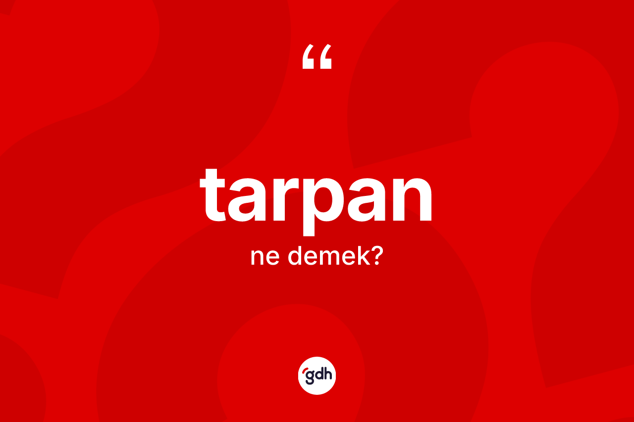Tarpan kelimesinin sözlükteki tanımı nedir? Tarpan kelimesinin özellikleri nelerdir?
