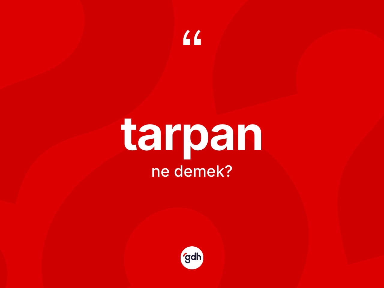 Tarpan kelimesinin sözlükteki tanımı nedir? Tarpan kelimesinin özellikleri nelerdir?