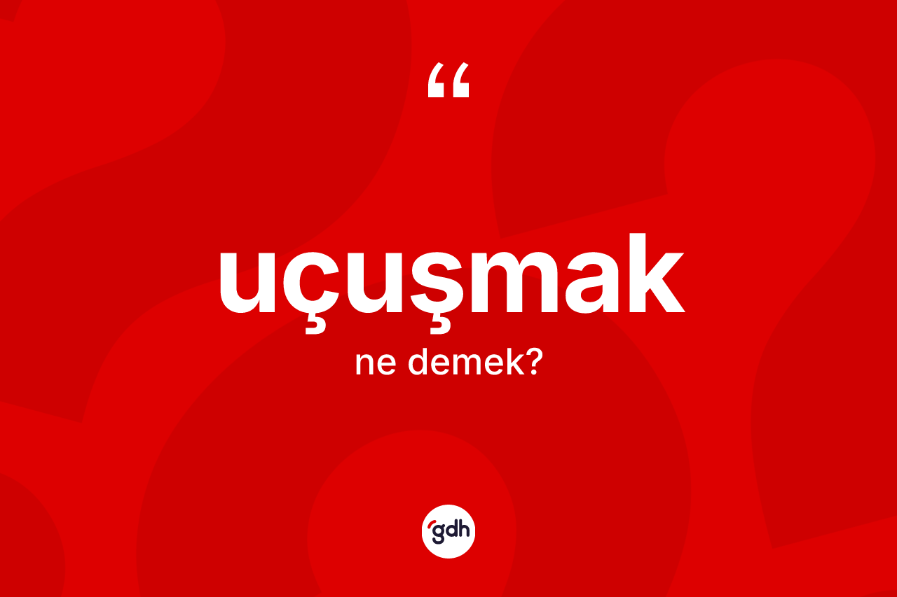 Uçuşmak ne anlama gelir? Uçuşmağın sözlükteki anlamı nedir?