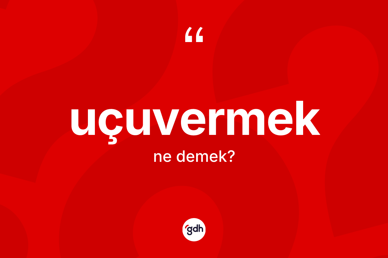 Uçuvermek nedir? Uçuvermek kelimesinin kaç farklı anlamı var?