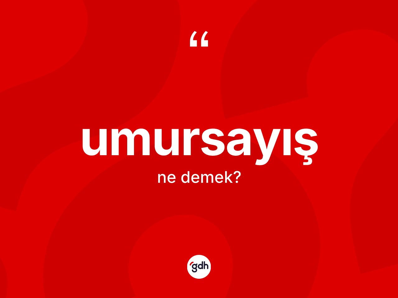 Umursayış kelimesinin anlamı nedir? Umursayış kelimesinin kaç farklı anlamı var?