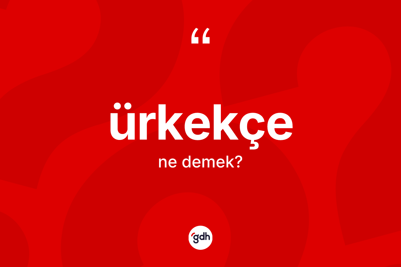 Ürkekçe ne demek? Ürkekçenin halk arasındaki kullanımı nasıldır?