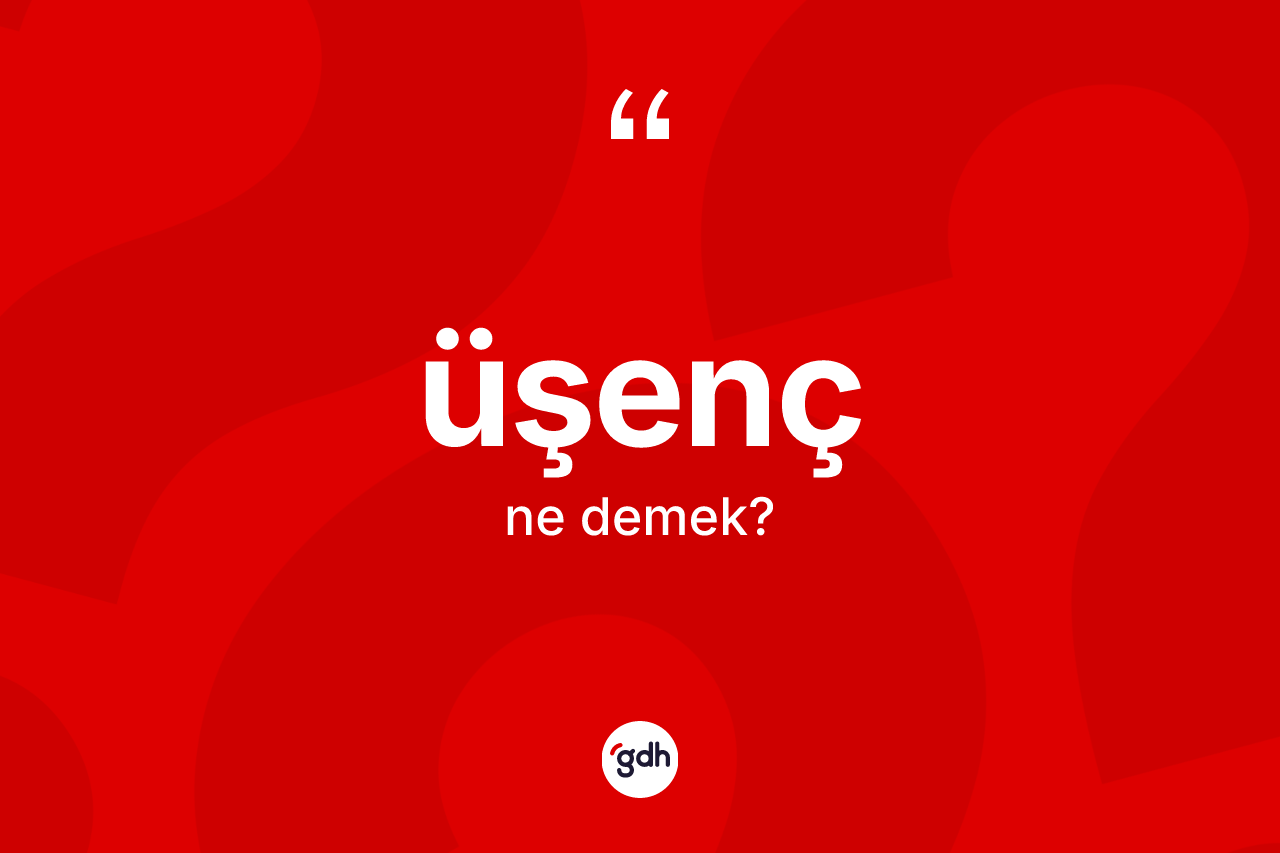 Üşenç nedir? Üşencin kısaca tanımı nedir?