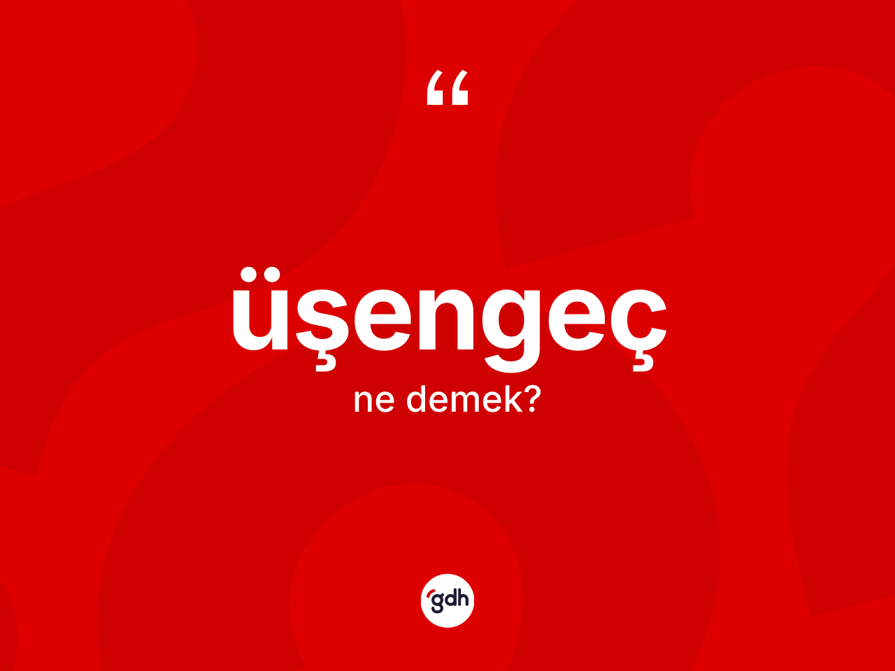 Üşengeç kelimesi nedir? Üşengeç kelimesinin özellikleri nelerdir?