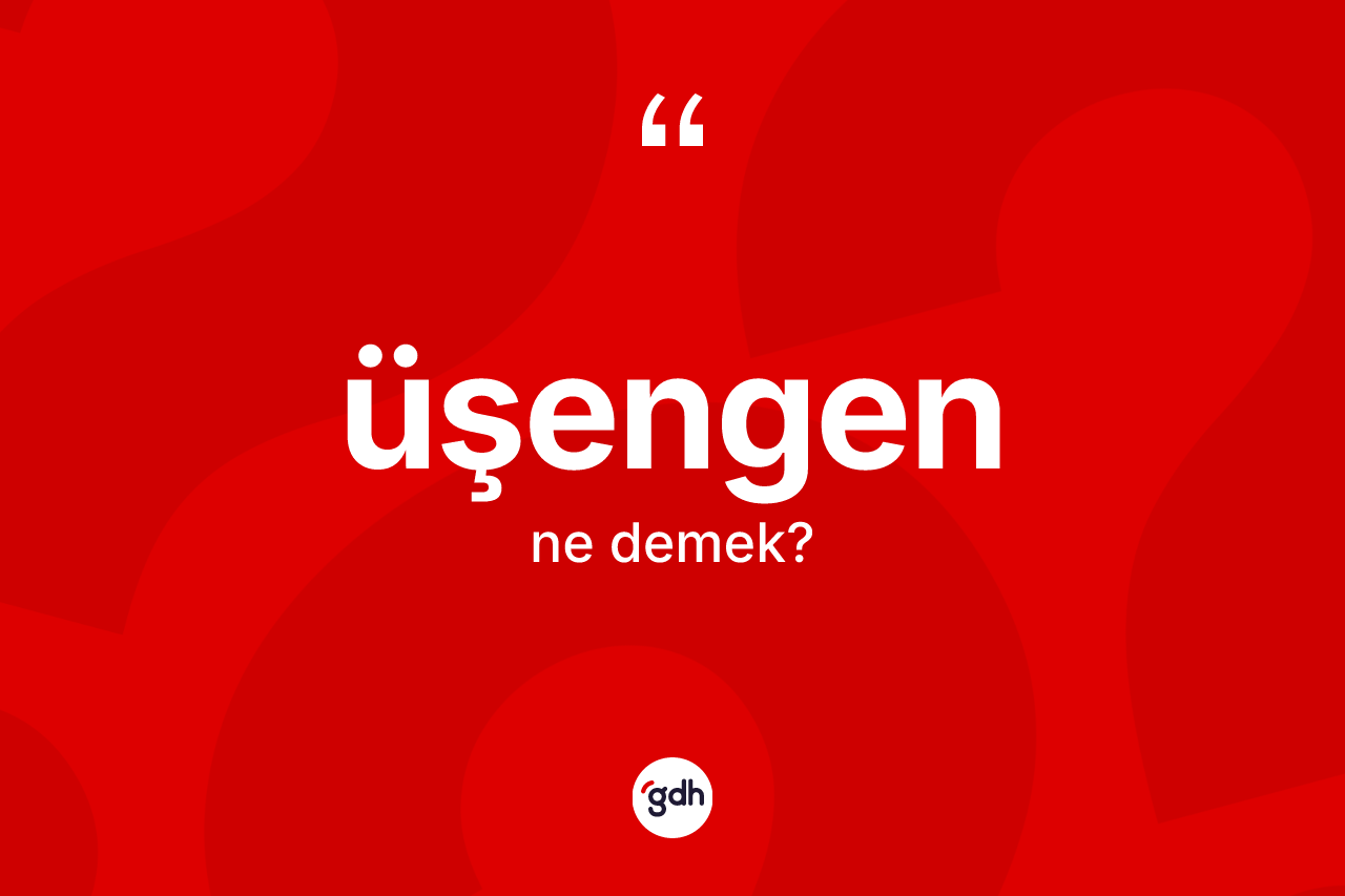 Üşengen ne anlama gelir? Üşengenin kısaca tanımı nedir?