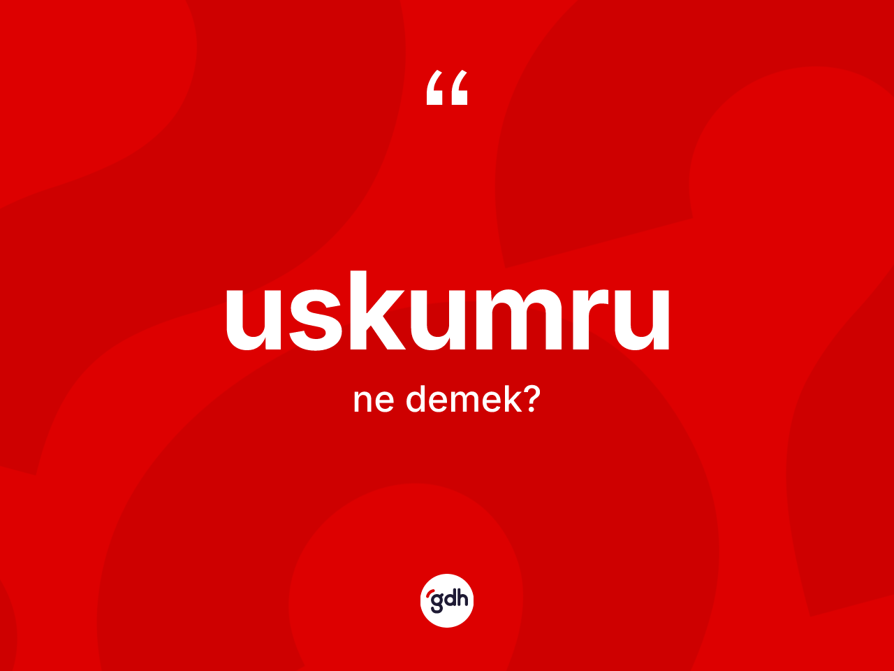 Uskumru ne demek? Uskumrunun TDK'ya göre anlamı nedir?