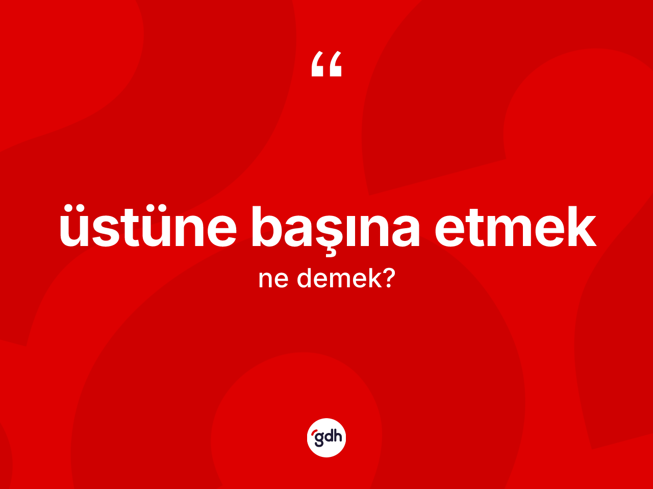 Üstüne başına etmek ifadesinin kısaca anlamı nedir? Üstüne başına etmek sözü nerede kullanılır?