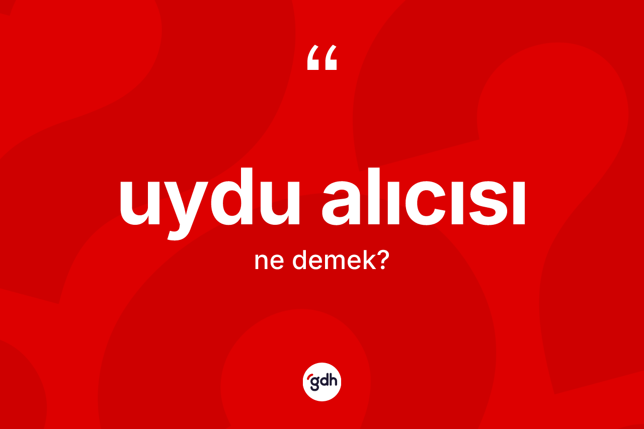 Uydu alıcısı kelimesinin sözlükteki tanımı nedir? Uydu alıcısının sözlükteki anlamı nedir?