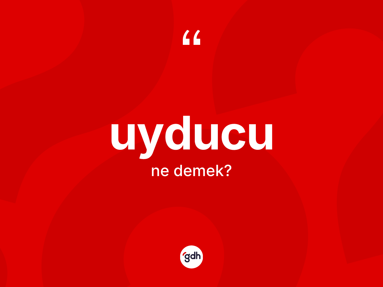 Uyducu kelimesi nedir? Uyducunun TDK'ya göre anlamı nedir?