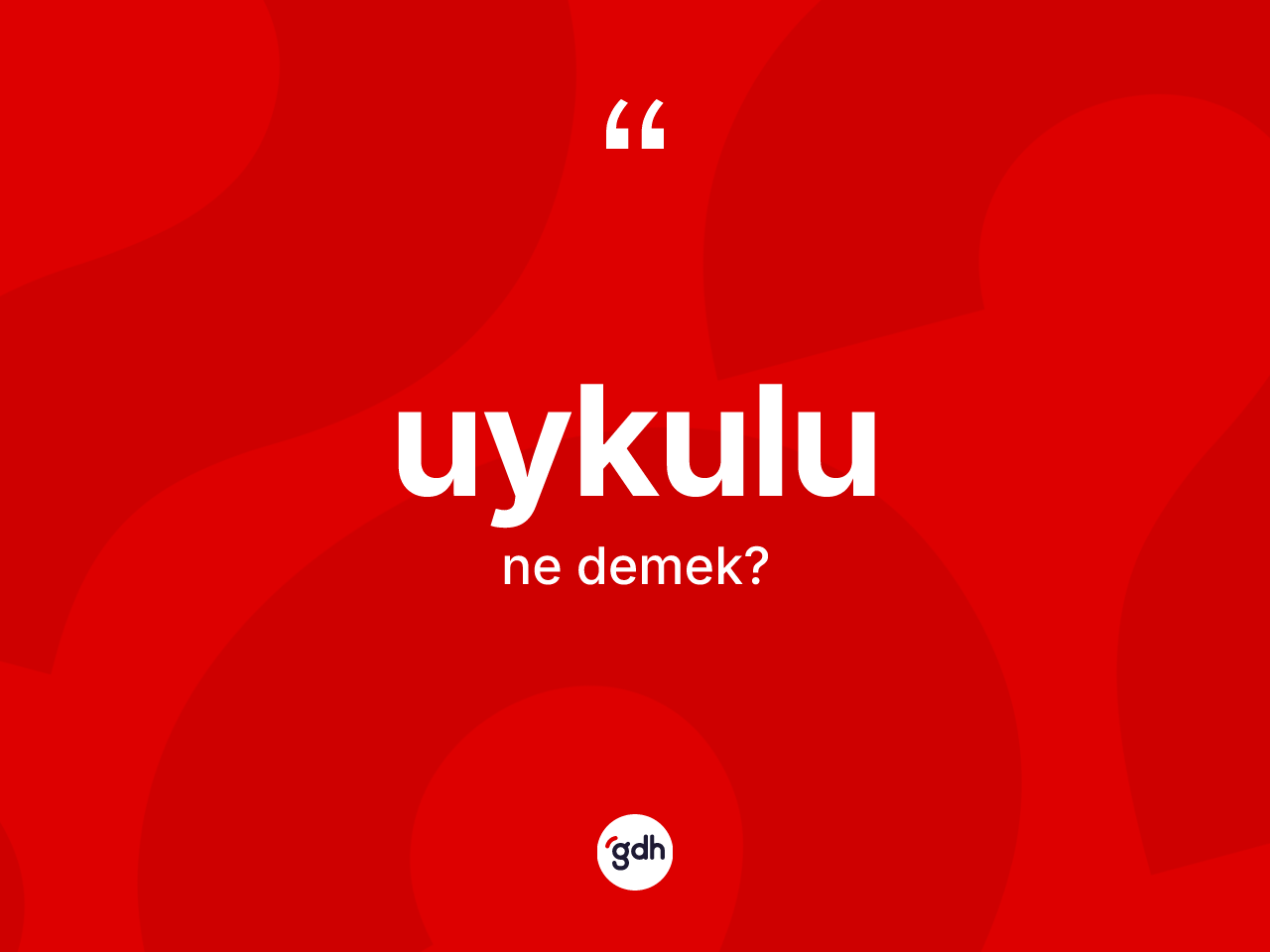 Uykulu kelimesi ne demek? Uykulu kelimesinin TDK anlamı nedir?