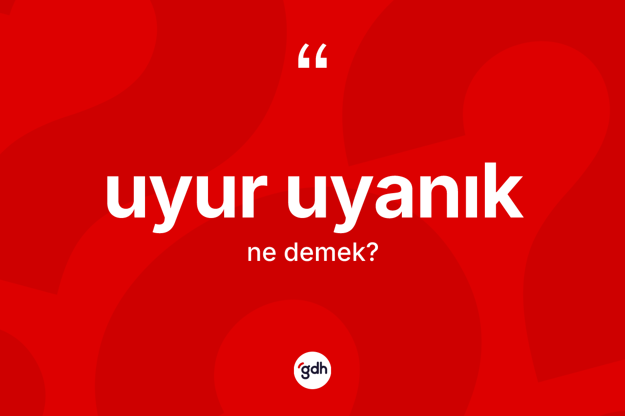 Uyur uyanık kelimesinin anlamı nedir? Uyur uyanığın halk arasındaki kullanımı nasıldır?
