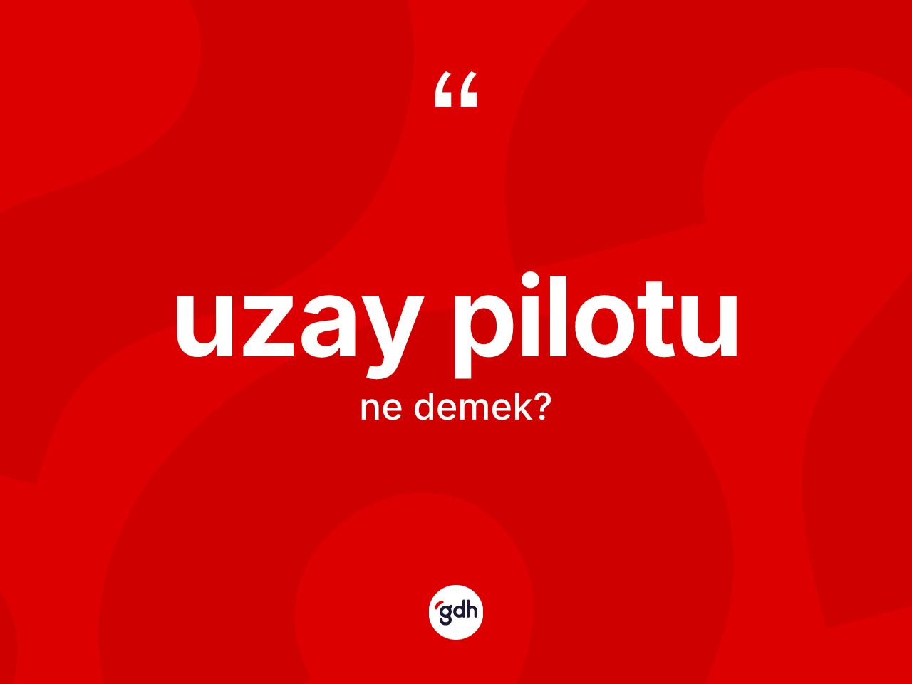 Uzay pilotu ne demek? Uzay pilotu kelimesinin özellikleri nelerdir?