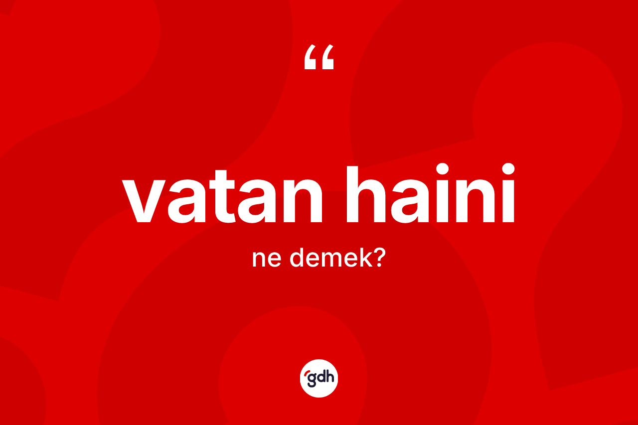 Vatan haini kelimesinin sözlükteki tanımı nedir? Vatan haininin kısaca tanımı nedir?