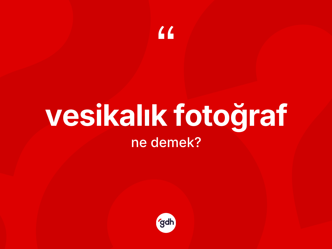 Vesikalık fotoğraf kelimesi ne demek? Vesikalık fotoğrafın halk arasındaki kullanımı nasıldır?