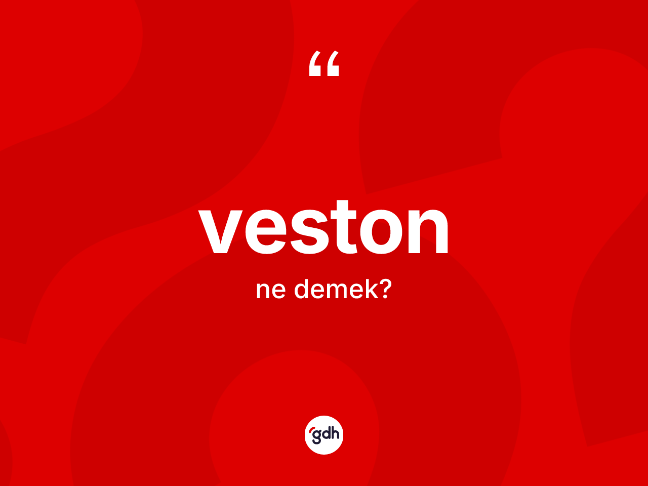 Veston ne demek? Veston kelimesinin TDK anlamı nedir?