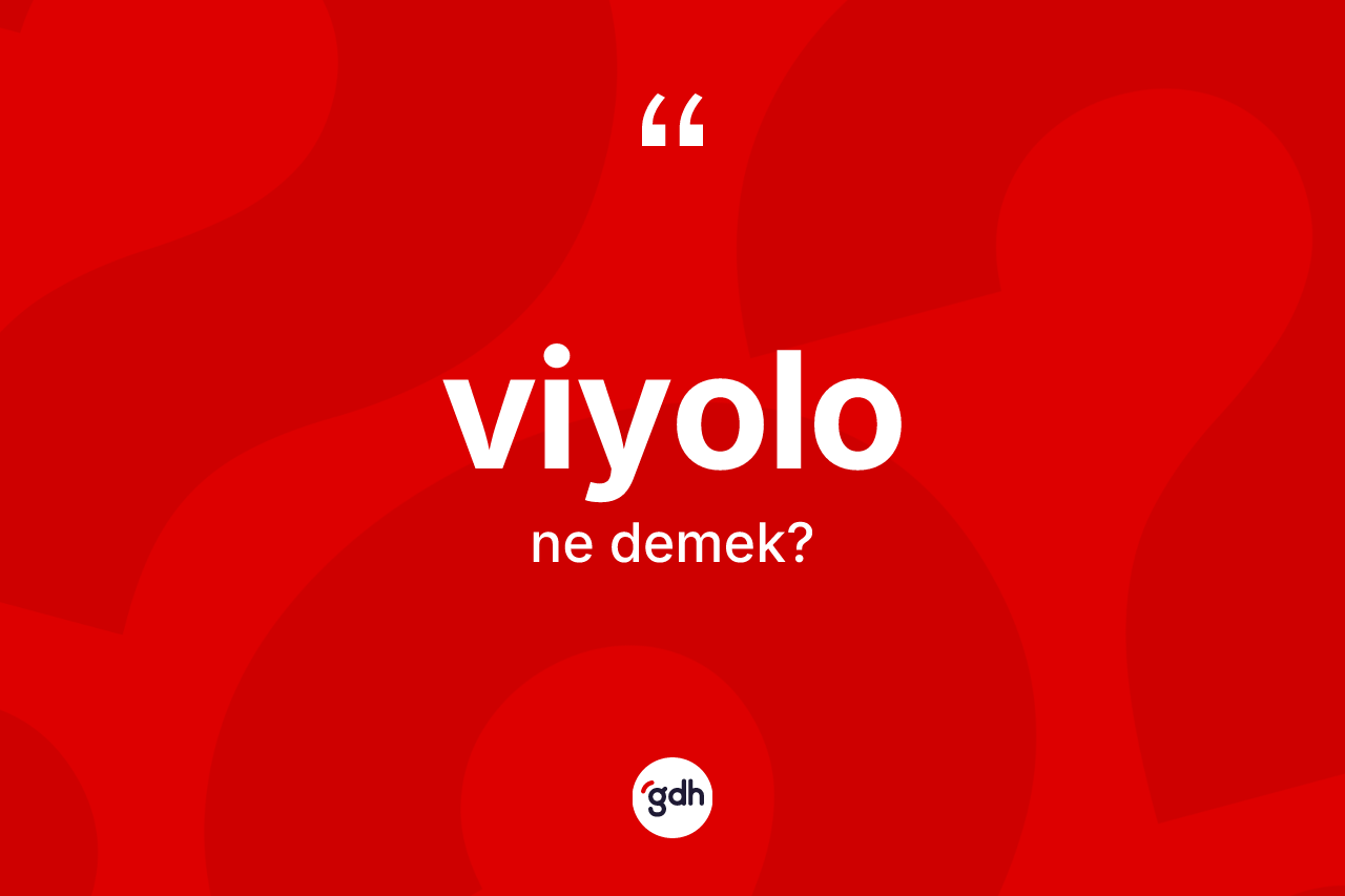 Viyolo ne demek? Viyolo kelimesinin TDK'ya göre açıklaması nedir?