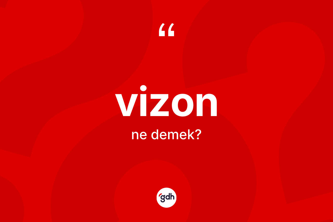 Vizon kelimesinin tanımı nedir? Vizonun kısaca tanımı nedir?