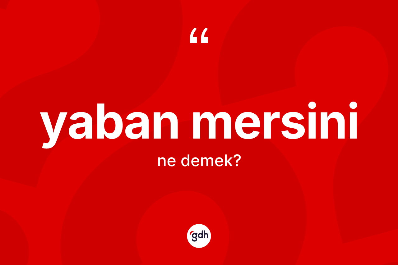 Yaban mersini ne anlama gelir? Yaban mersini kelimesinin TDK'ya göre açıklaması nedir?