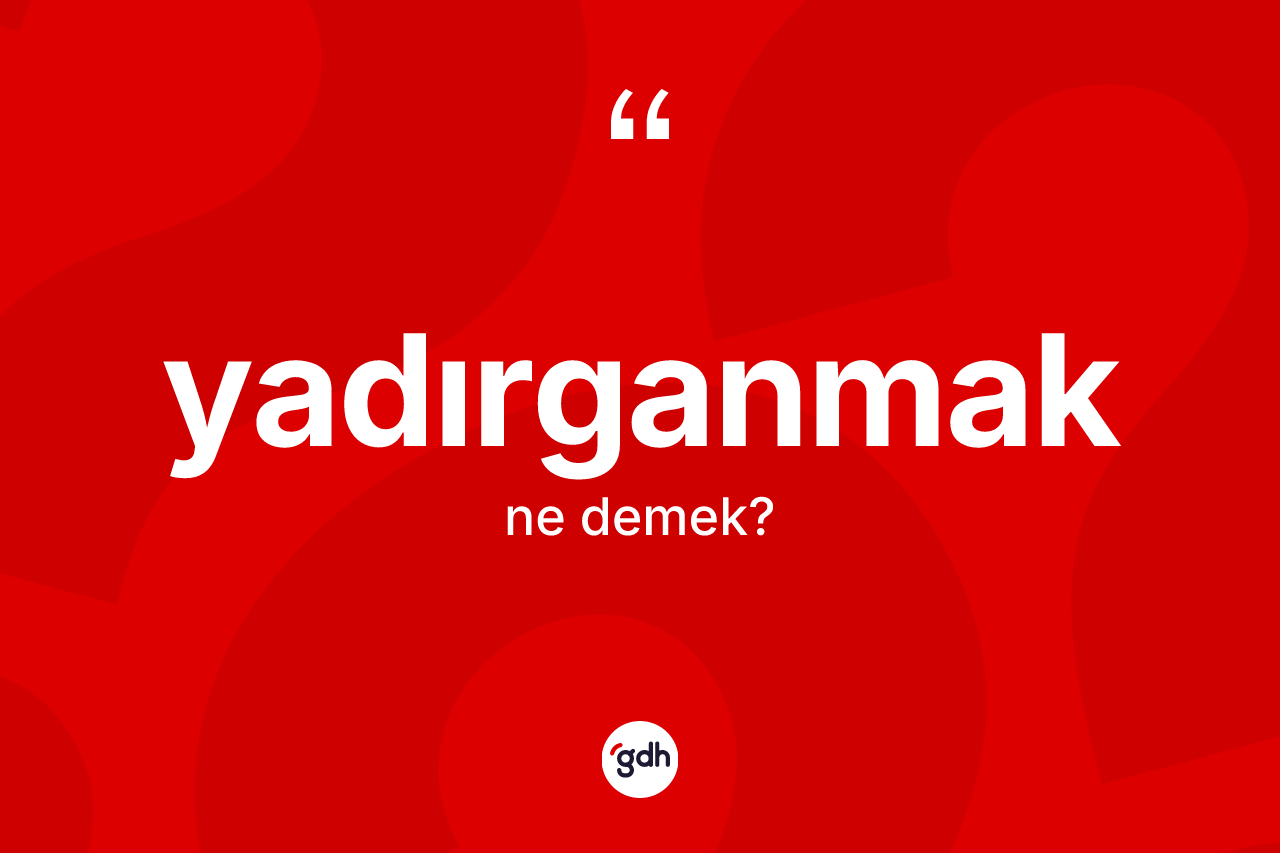 Yadırganmak kelimesi nedir? Yadırganmak kelimesinin TDK'ya göre açıklaması nedir?