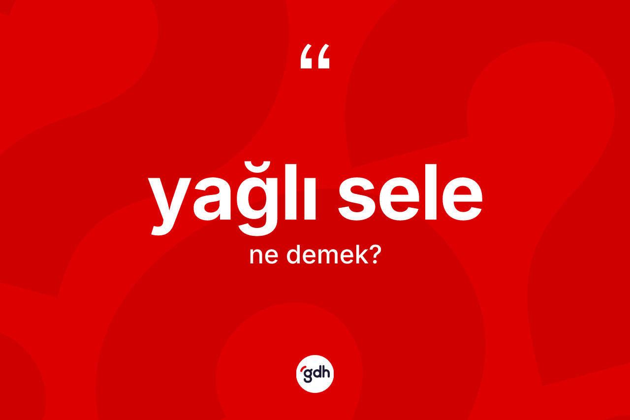 Yağlı sele ne anlama gelir? Yağlı sele kelimesinin TDK anlamı nedir?