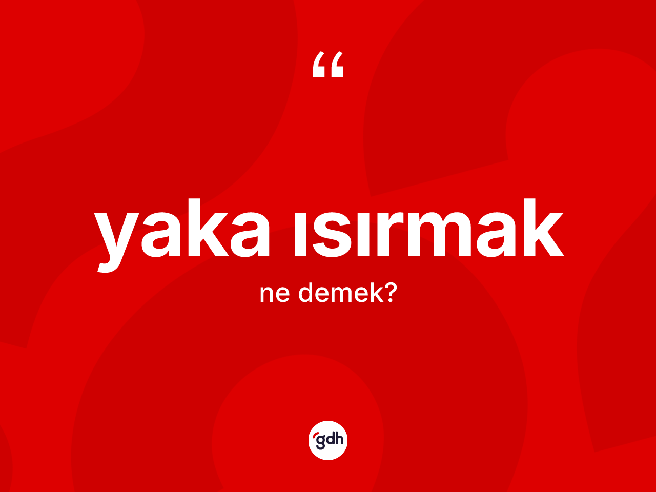 Yaka ısırmak ifadesinin anlamı nedir? Yaka ısırmak sözünün TDK tanımı nedir?