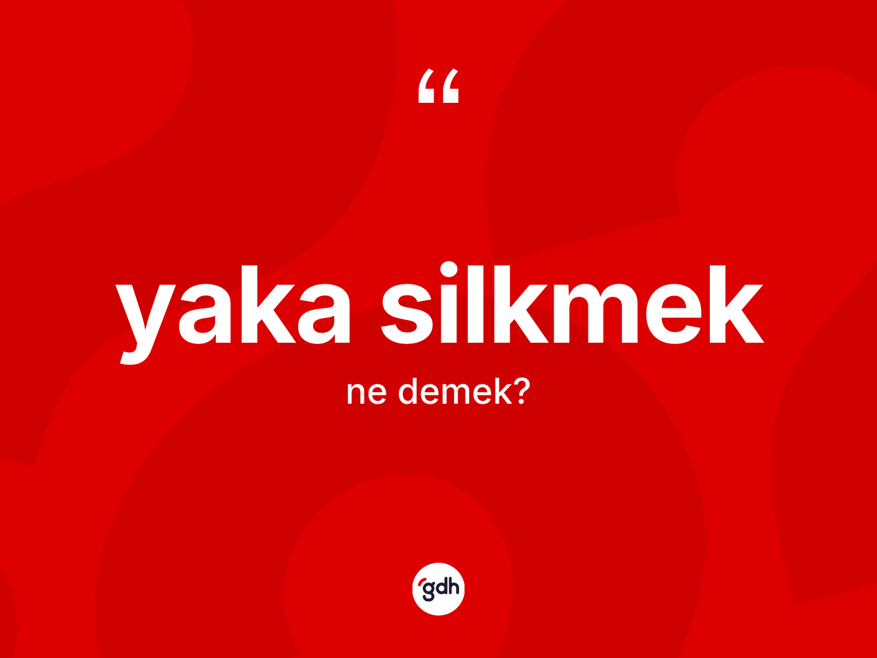 Yaka silkmek ne anlama gelir? Yaka silkmek ifadesinin TDK'ya göre açıklaması nedir?