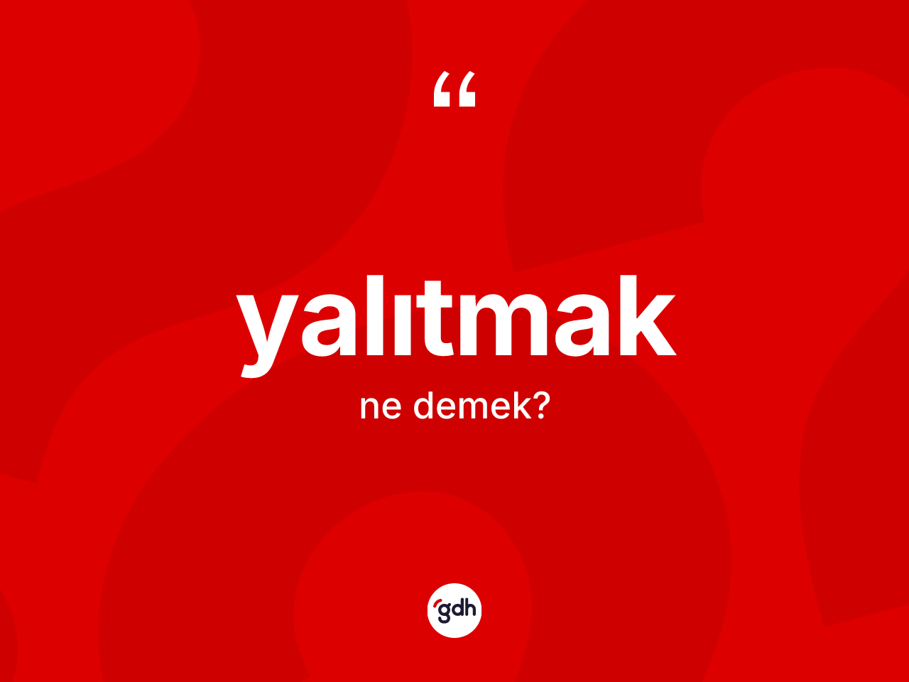Yalıtmak kelimesinin anlamı nedir? Yalıtmak kelimesinin TDK'ya göre açıklaması nedir?