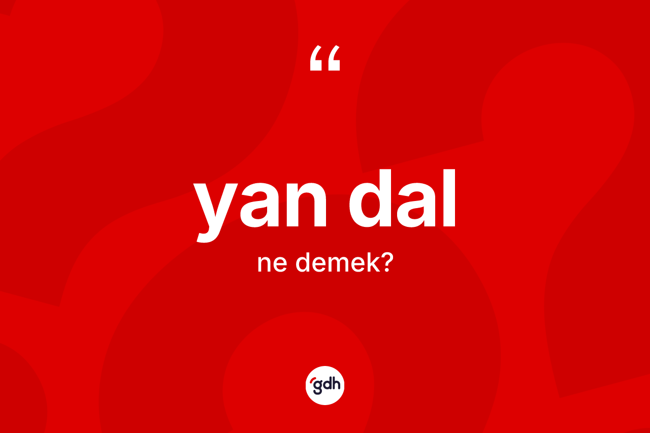 Yan dal kelimesinin sözlükteki tanımı nedir? Yan dalın sözlükteki anlamı nedir?