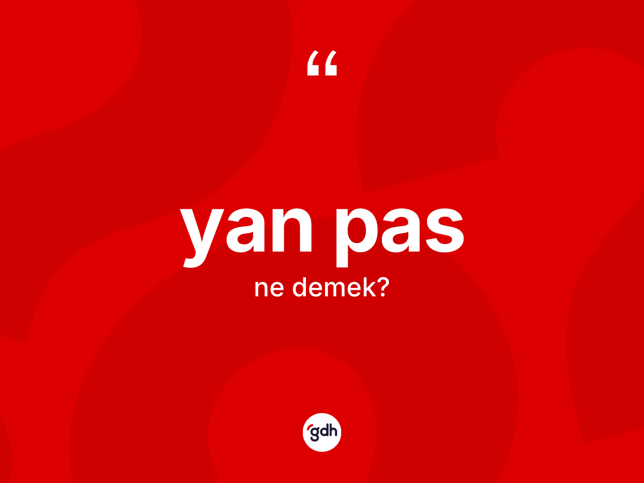 Yan pas kelimesinin sözlükteki tanımı nedir? Yan pas kelimesinin kaç farklı anlamı var?