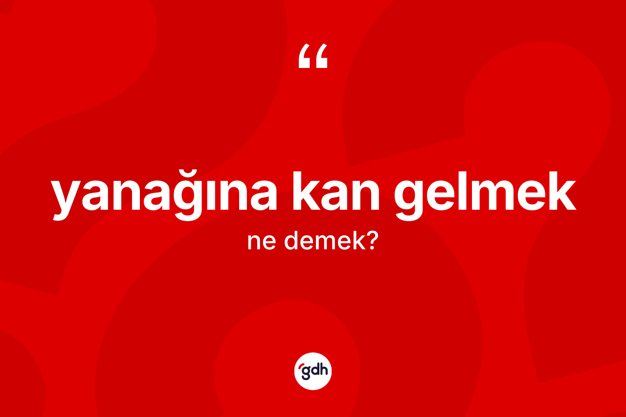 Yanağına kan gelmek sözü neyi anlatır? Yanağına kan gelmek ifadesinin kaç farklı anlamı var?