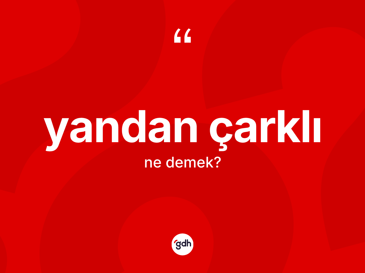 Yandan çarklı kelimesinin tanımı nedir? Yandan çarklının kısaca tanımı nedir?