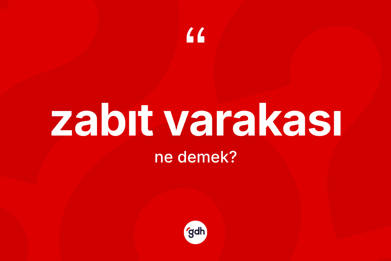 Zabıt varakası kelimesi ne demek? Zabıt varakası kelimesinin özellikleri nelerdir?