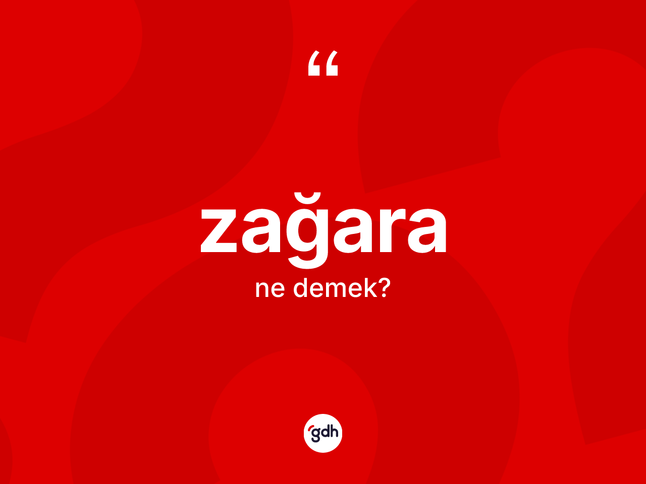 Zağara ne demek? Zağaranın halk arasındaki kullanımı nasıldır?