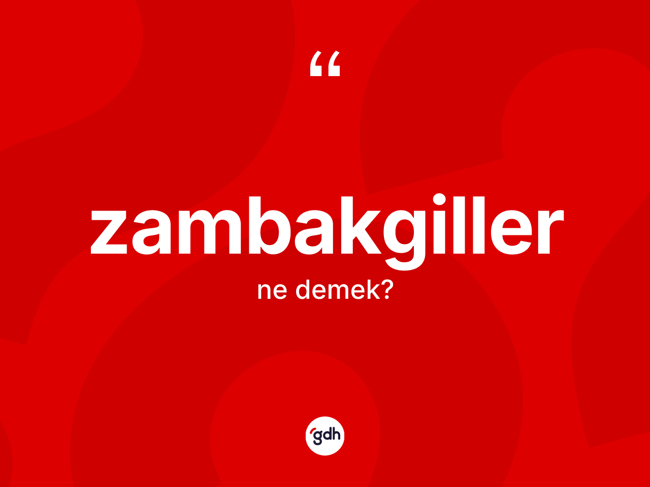 Zambakgiller kelimesinin anlamı nedir? Zambakgillerin TDK'ya göre anlamı nedir?