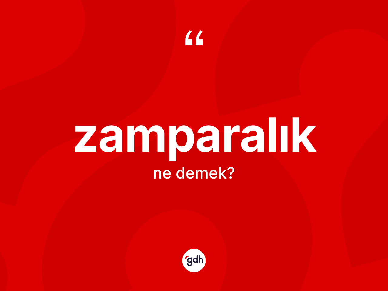 Zamparalık ne anlama gelir? Zamparalığın TDK'ya göre anlamı nedir?