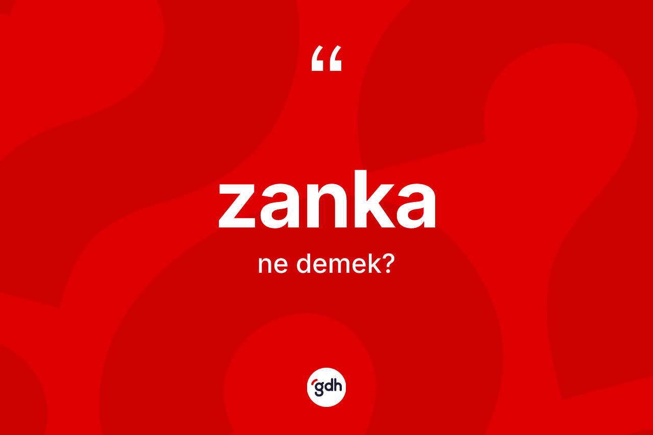 Zanka nedir? Zankanın TDK'ya göre anlamı nedir?