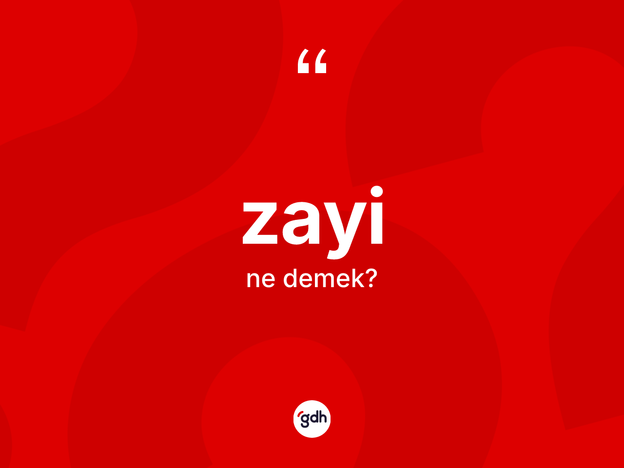 Zayi kelimesinin anlamı nedir? Zayi kelimesinin TDK anlamı nedir?